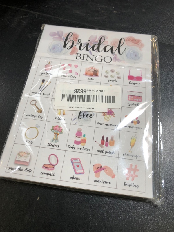 Photo 1 of Foosproea Bridal Bingo Cards, Bridal Shower Game for 24 Players, Wedding/Bachelorette Party Games for Family Friends Activities, Holiday Party Favors Supplies Decorations(06)