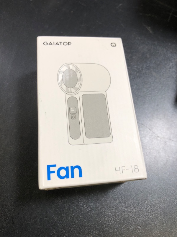 Photo 1 of Gaiatop Super Mini Portable Handheld Fan, 3.5 Inch 16900 RPM Turbo Hand Held Fan, 6 Speeds Strong Wind, LED Display, USB Rechargeable Pocket Gift for Men Boys, Travel,Camping,Concerts,Outdoor, Black