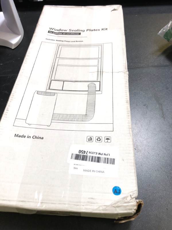 Photo 1 of Air Jade Dual Hose Portable Air Conditioner Window Seal Kit, AC Window Vent Kit for Dual Hose Portable Air Conditioner with 5.9" Diameter Vent Pipe
