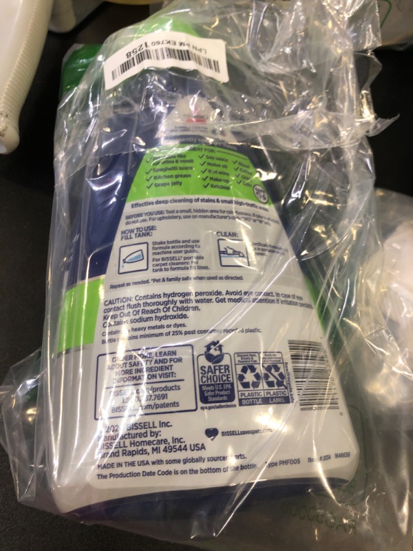 Photo 1 of Bissell PET PRO OXY Spot & Stain Formula for Portable Carpet Cleaners, 32 oz., 2034