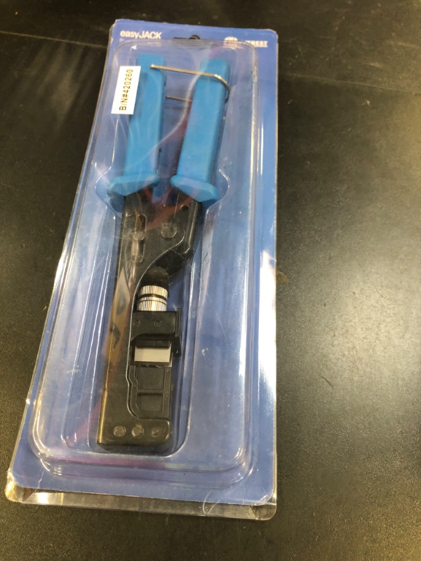 Photo 1 of Everest easyJACK - 90° Angled Speed Termination Keystone Tool - Time Saver Network Punch Down Tool - To Be Used ONLY with Everest 90° Angled RJ45 Cat5e, Cat6a and Cat6 Keystone Jacks (B087N7QQD2)