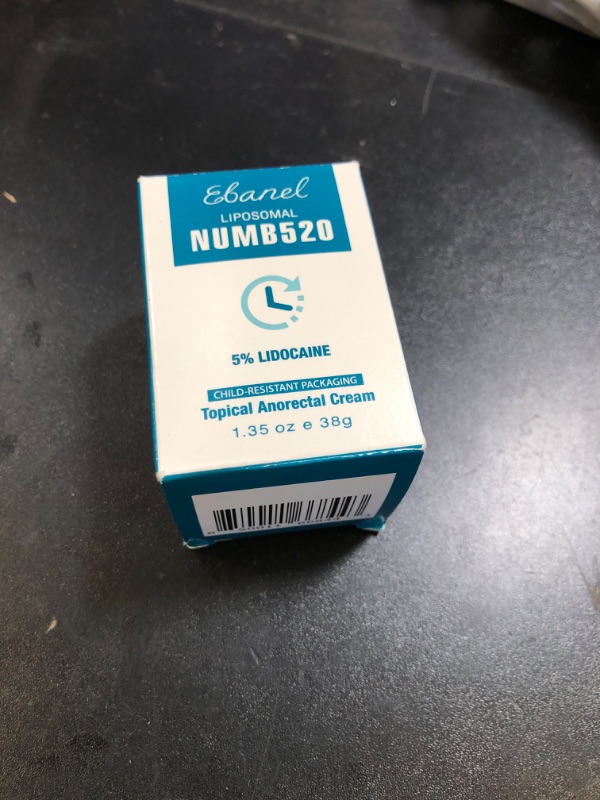 Photo 1 of Ebanel 5% Lidocaine Numbing Cream, Pain Relief Burn Itch Numb Cream, Maximum Strength Topical Anesthetic with Allantoin, Vitamin E for Local and Anorectal Uses, Hemorrhoid Treatment, 1.35 Oz