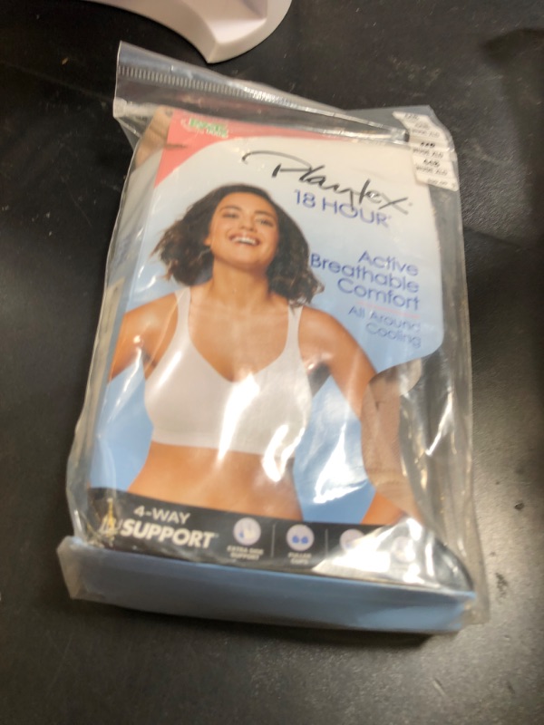 Photo 1 of Playtex womens 18 Hour Active Breathable Comfort Wireless Us4159 Full Coverage Bra, Nude, 44B US