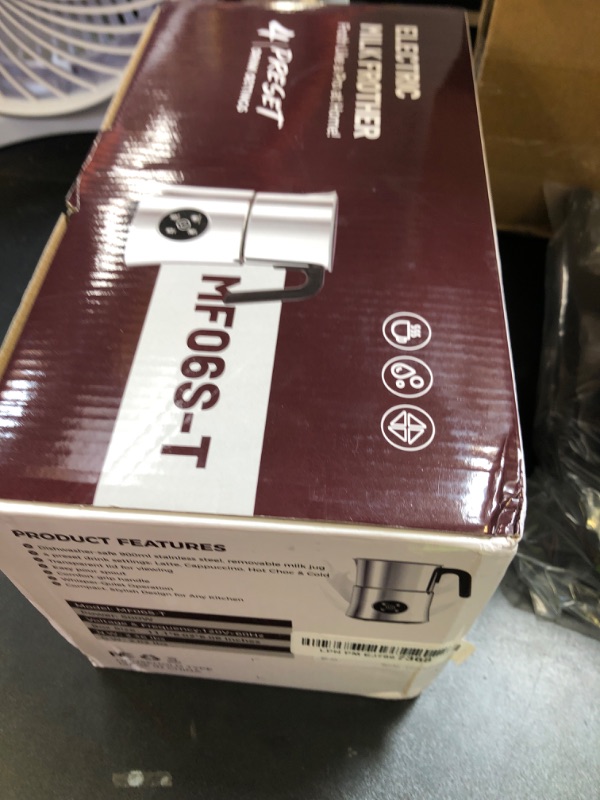 Photo 1 of Milk Frother and Steamer, Large Capacity Detachable Electric Milk Frother, Automatic Warm and Cold Foam Maker, Hot Chocolate Maker, BPA Free