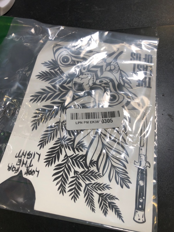 Photo 1 of Ellie Last of US II Long Lasting Tattoo | Cosplay Stickers for Body | Semi-Permanent Waterproof Fake Tattoos | Props Body Sticker Lasts 7-14 days