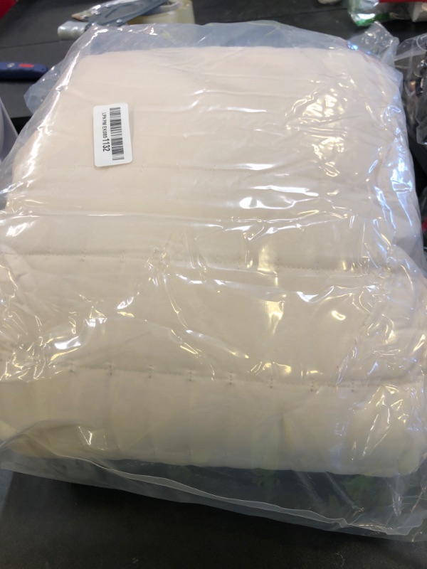 Photo 1 of HiSnug Cream Queen Size Quilt Bedding Set, Reversible Lightweight Bed Spreads Oversized Queen Quilted Bedspread for All Seasons, Soft Washable, 3 Pieces, 1 Quilt (90x96 in) & 2 Pillow Shams (20x26 in)