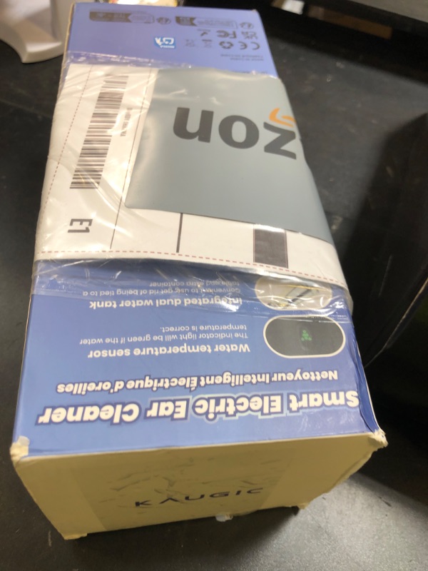 Photo 1 of KAUGIC Upgraded Ear Wax Removal with One-Piece Waste Tank, Safe Ear Cleaner with Water Temperature Sensor, FSA/HSA Eligible Effective Ear Irrigation Kit & USB-A to C Cable, IPX7, Black
