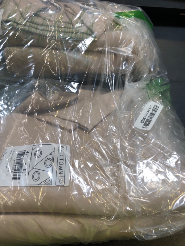 Photo 1 of NICETOWN Thermal Insulated Grommet Room Darkening Curtains/Draperies/Panels for Bedroom (2 Panels, W42 x L63 inches, Biscotti Beige)