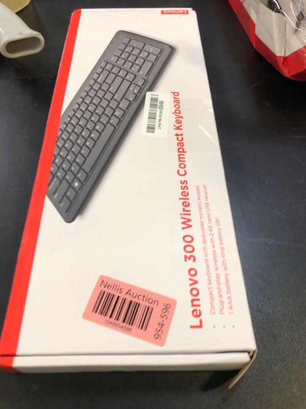 Photo 1 of Lenovo 300 Wireless Keyboard, Black