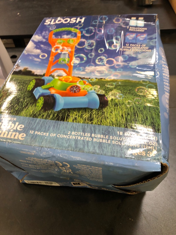 Photo 1 of SLOOSH Bubble Lawn Mower Toddler Toys - Kids Bubble Machine Summer Outdoor Push Toy Games, Backyard Garden Outside Play Toddlers Preschool Boys Girls Birthday Gifts (Blue)