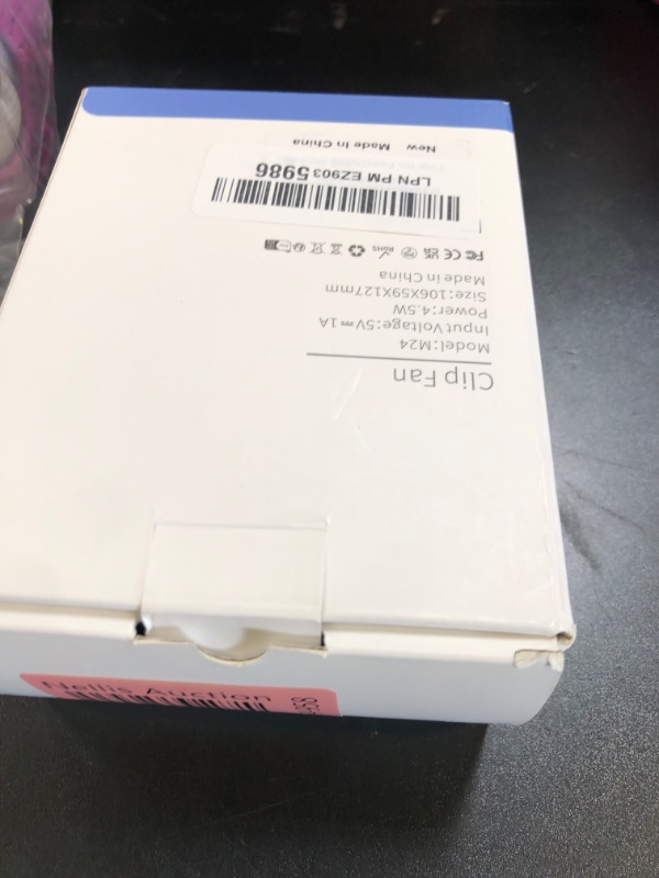 Photo 1 of TUNISE Mini Clip on Fan, Battery Operated Desk Fan, Digital display?3 Speeds Adjustable, Bidirectional 360 ° Adjustable, Super Strong Wind, Portable Fan for Home Office Stroller Camping Black