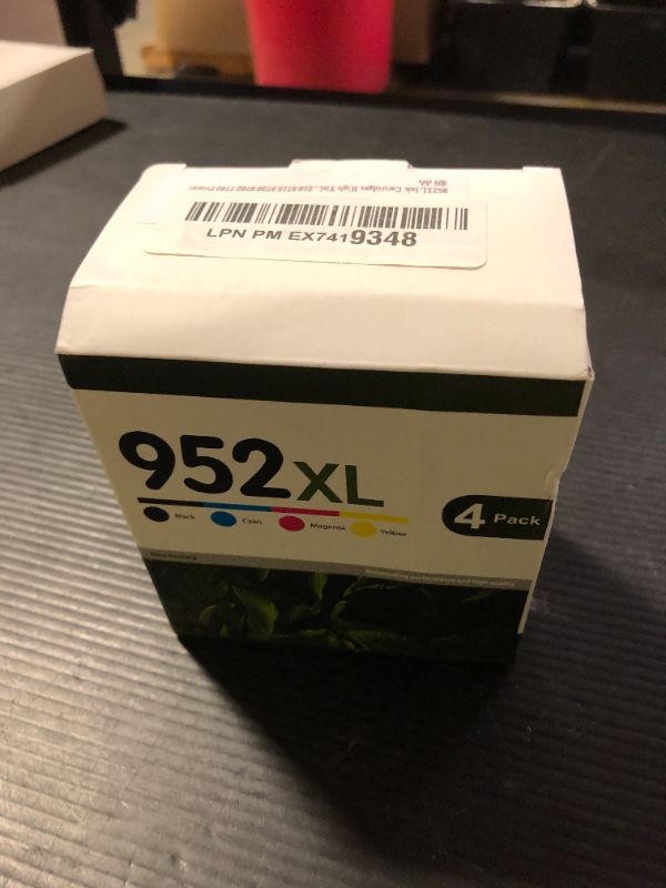 Photo 1 of 952XL Ink Cartridges High Yield (4-Pack, Black/Cyan/Magenta/Yellow) Compatible 952XL Ink Cartridges Replacement for 952XL Ink for OfficeJet Pro 8710 8210 8715 8720 8702 7740 Printer