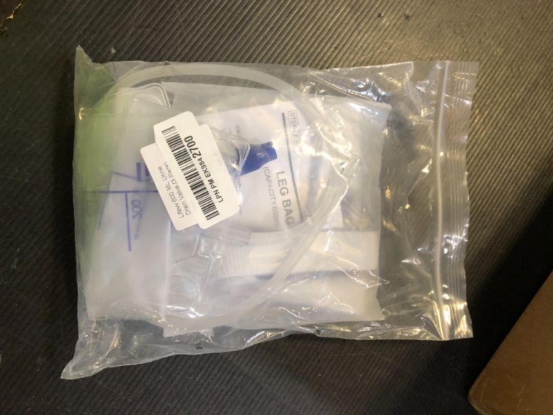 Photo 1 of Lifevv 600 ML Urine Drainage Bag, Drainage w/Clear Bag, Nephrostomy Bag,with 24" Silicone Tube,Twist Drain Valve (3 Pack)