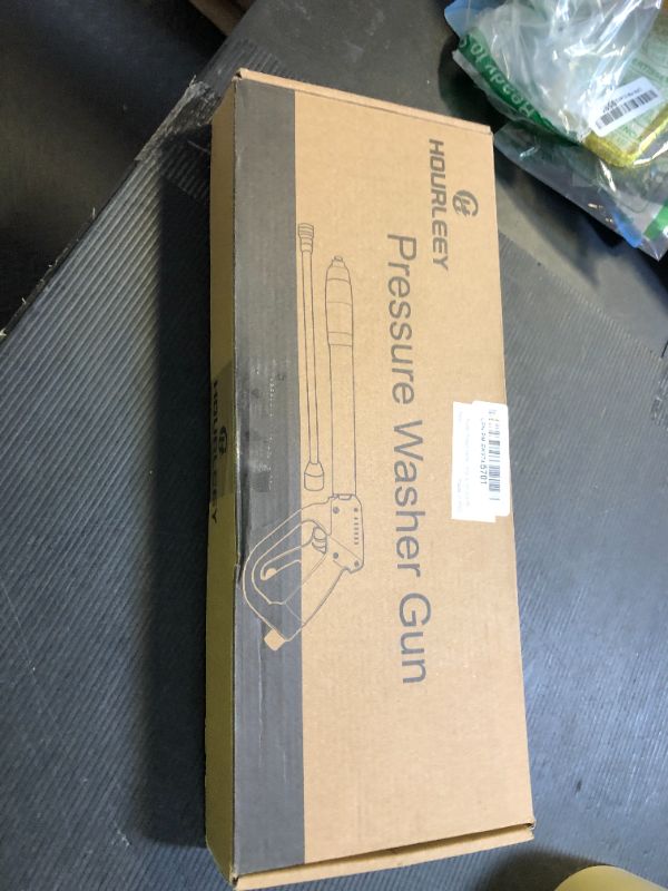 Photo 1 of Hourleey Pressure Washer Gun, Red High Power Washer Gun with Replacement Wand Extension, 5 Nozzle Tips, M22 Fittings, 40 Inch, 5000 PSI