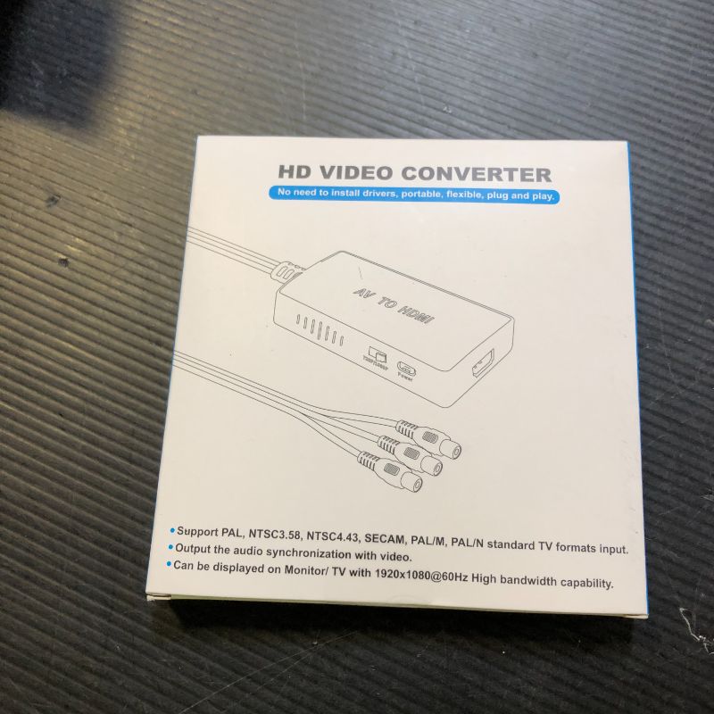 Photo 1 of Tengchi RCA to HDMI Converter, Composite to HDMI Adapter Support 1080P PAL/NTSC Compatible with PS one, PS2, PS3, STB, Xbox, VHS, VCR, Blue-Ray DVD Players