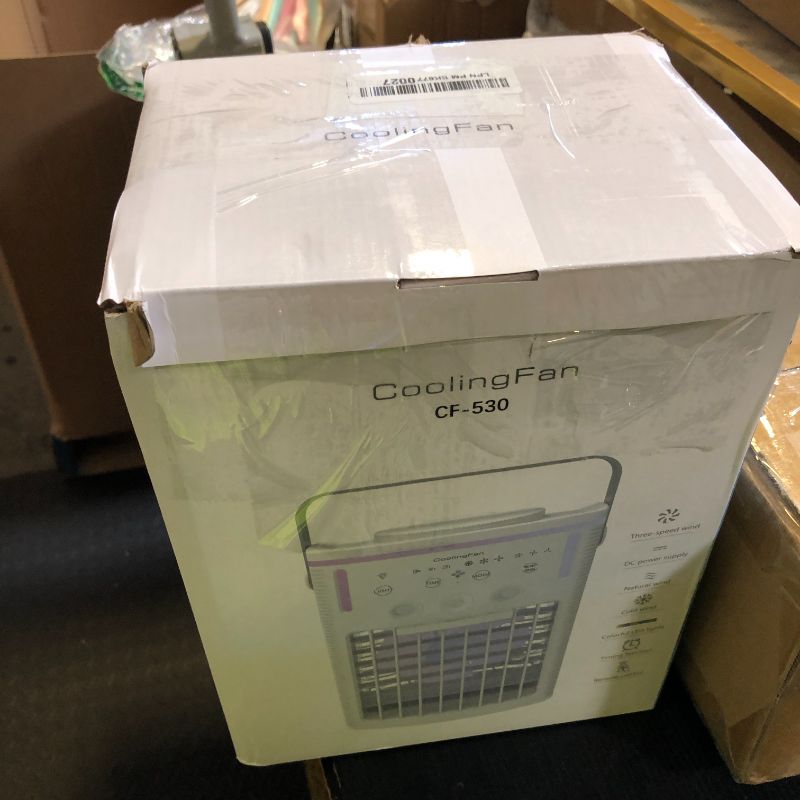 Photo 1 of Yestono Portable Air Conditioners,3-Speed Small AC Fan, Portable Air Cooler with Remote,Timer function,7-Color Night light,3-Level Mist modes for Bedroom,Office,Room,Camping.