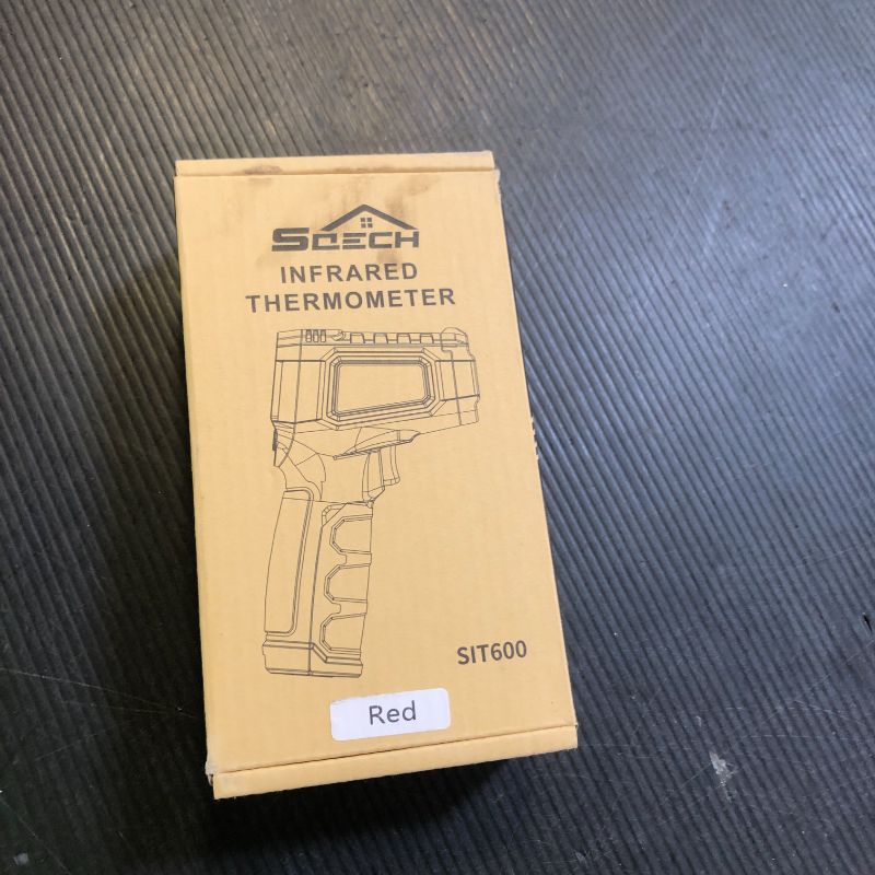 Photo 1 of Infrared Thermometer Gun,SQECH Laser Thermometer Gun -58??1112?(-50??600?),Non-Contact Temperature Gun with Adjustable Emissivity&Color Backlight for Cooking, Pizza Oven,BBQ,Fridge,Engine,HVAC(Red)