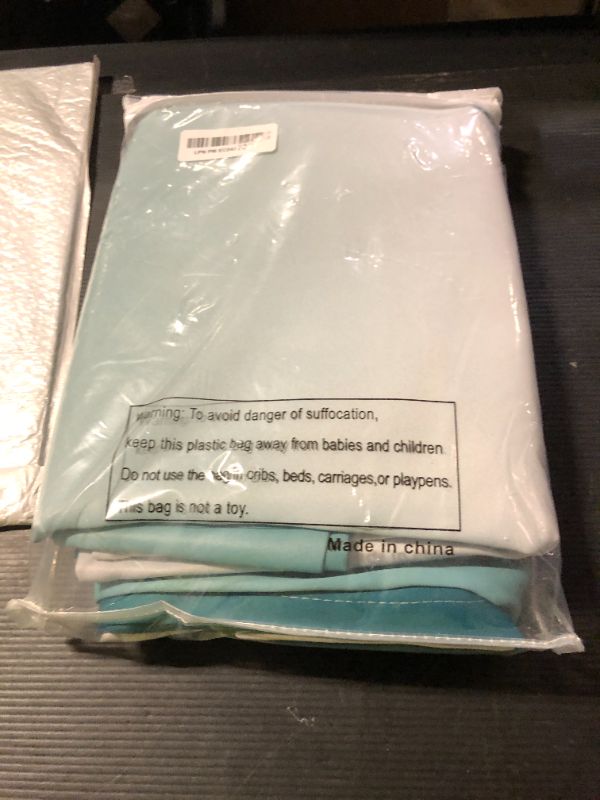 Photo 1 of COSVIYA Grommet Ombre Room Darkening Curtains 84 inch Length 2 Panels, Teal and Grayish White Gradient Drapes Light Blocking Insulated Thermal Window Curtains for Bedroom/Living Room,52x84 inches
