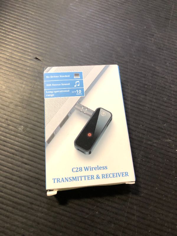Photo 1 of JXTZ Bluetooth Aux Adapter for Car, 2 in 1 Bluetooth Transmitter Receiver for Hands-Free Call, Noise Cancelling 3.5mm AUX Wireless 5.3 Receiver for Car Home Audio System Headphones White