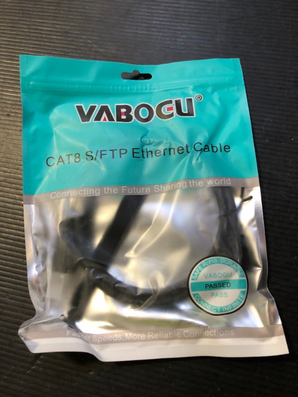 Photo 1 of Vabogu Cat 8 Ethernet Cable, 3ft Heavy Duty High Speed Internet Network Cable, 26AWG, 2000Mhz 40Gbps with Gold Plated RJ45 Connectors, Shielded for Indoor & Outdoor Use