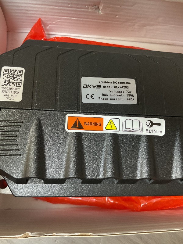 Photo 1 of ITEM IS MISSING CABLES ------------------------------------72V Brushless DC Motor Controller DK72420S Sine Controller for QS Motor Electric Motorcycle Mobility Scooter No More Than 5000W Motor Speed Controller