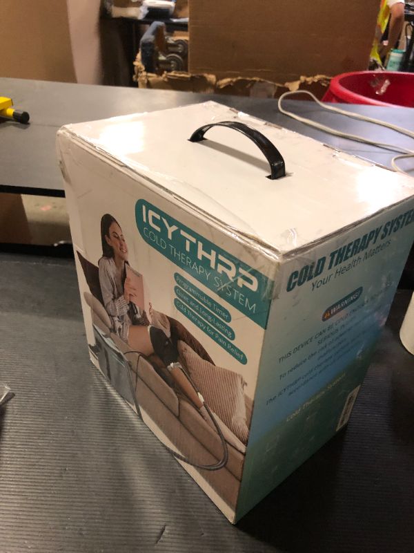 Photo 1 of ICYTHRP Cold Therapy Machine with Programmable Timer, Portable Ice Machine for Knee After Surgery, Knee Replacement Recovery System for Pain Relief w/Compression Pad for Shoulder, Hip and Ankle