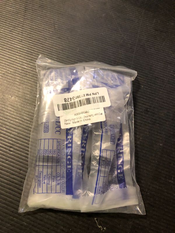 Photo 1 of 20ml Syringe for Liquid, Oral, Scientific Labs, Measurement, Dispensing, with Cap- 3 Pack 20ml Syringes