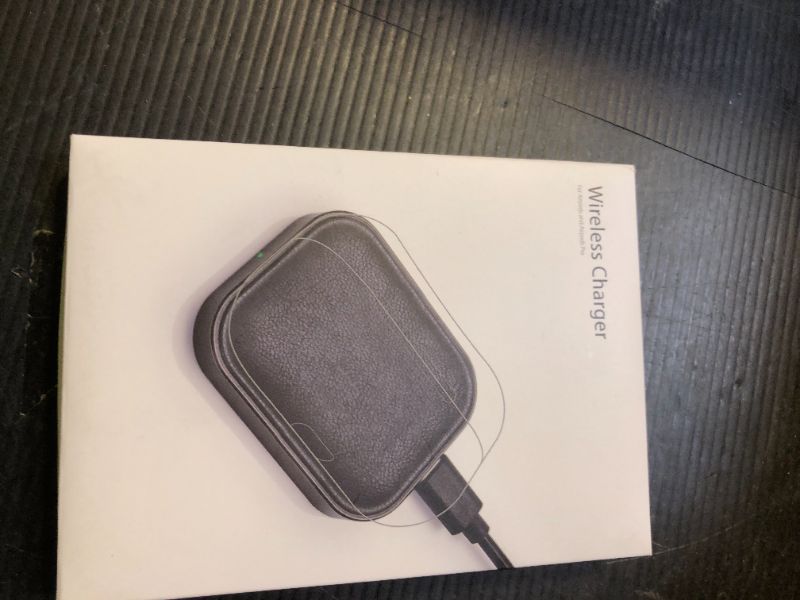 Photo 1 of AirPods Pro Charger - Wireless Charging Station for AirPods 4 (withActive Noise Cancellation)/ 3rd/ 2rd, Black