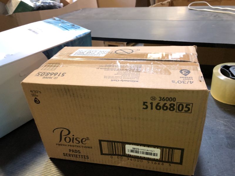 Photo 1 of Poise Incontinence Pads & Postpartum Incontinence Pads, 3 Drop Light Absorbency, Regular Length, 120 Count (4 Packs of 30), Packaging May Vary