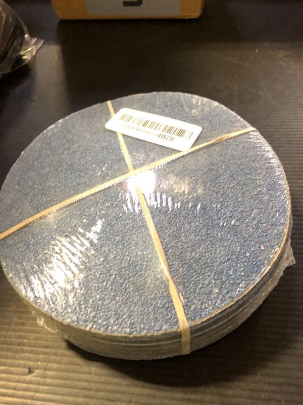Photo 1 of Mercer Industries 410080 Zirconia Cloth Floor Sanding Edger Discs, 7" x 7/8" Hole, Grit 80X (25 pack)