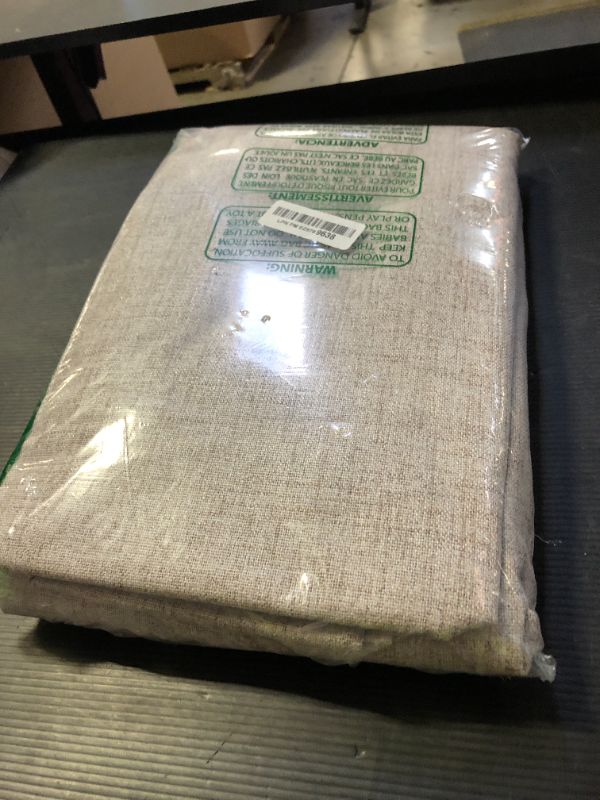 Photo 1 of NICETOWN Natural 100% Blackout Linen Curtains 84" Long Burg, Farmhouse Thick Completely Blackout Window Treatment Panels Thermal Insulated Drapes for Living Room (1 Pair, 52" Width Each Panel)