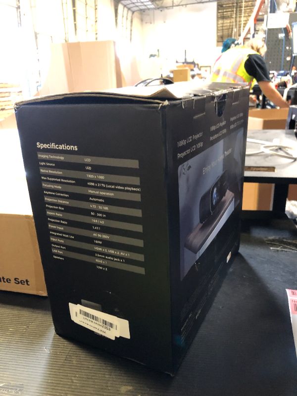 Photo 1 of NexiGo PJ40 (Gen 3) Projector with WiFi and Bluetooth, D65 Calibrated, Native 1080P, 4K Supported, Projector for Outdoor Movies, 20W Speakers, Home Theater, Compatible w/TV Stick,iOS,Android (Renewed)