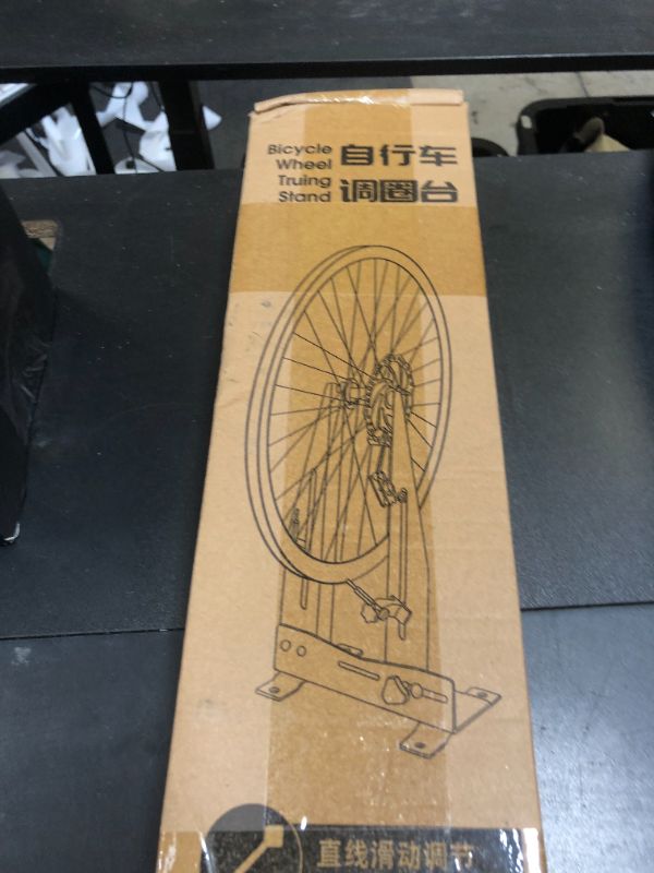 Photo 1 of Mimoke Bicycle Wheel Truing Stand for 16 - 29 Inch Wheels [Width 90MM-150MM] Calibration Stand Wheel Maintenance Rims