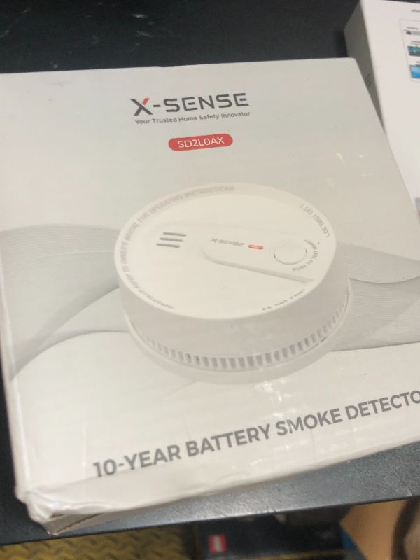 Photo 1 of X-Sense  Detector, 10-Year Battery Smoke Fire Alarm with Photoelectric Sensor, LED Indicator & Silence Button, 1-Pack