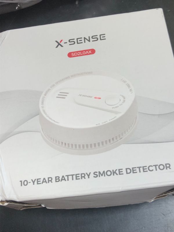 Photo 1 of X-Sense  Detector, 10-Year Battery Smoke Fire Alarm with Photoelectric Sensor, LED Indicator & Silence Button, 1-Pack