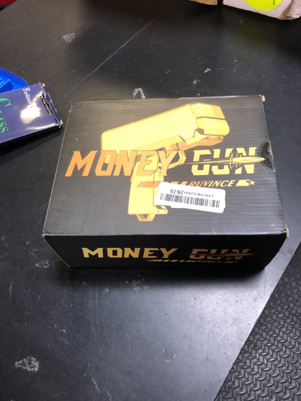 Photo 1 of RUVINCE Money Gun Shooter Money Gun for Movies That Look Real, Prop Gun Make it Rain, Handheld Cash Gun for Game Movies Party