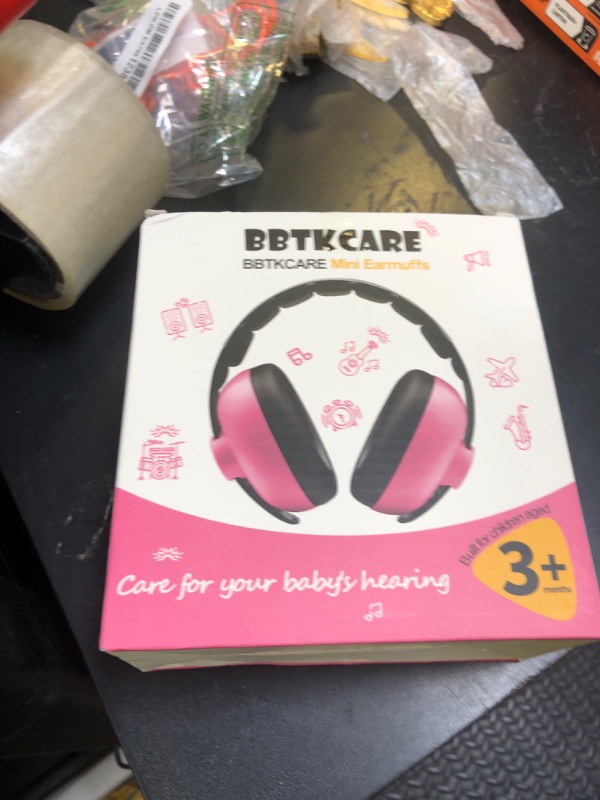 Photo 1 of BBTKCARE Baby Headphones Noise Cancelling Headphones for Babies for 3 Months to 3 Years (Pink)