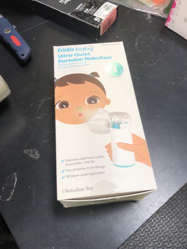 Photo 1 of Frida Baby Nebulizer for Babies, Portable Nebulizer for Kids, Babies & Infants, Ultra-Quiet Handheld Nebulizer with Mask + Diffuser, Congestion + Flu Relief