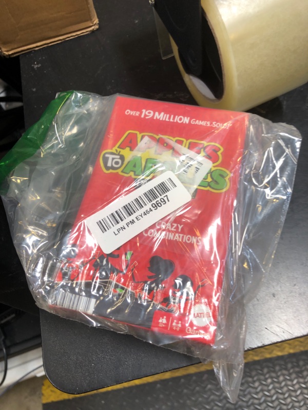 Photo 1 of Mattel Games Apples to Apples Card Game with Family-Friendly Words to Make Crazy Combinations for Kids, Adults, Families, Parties