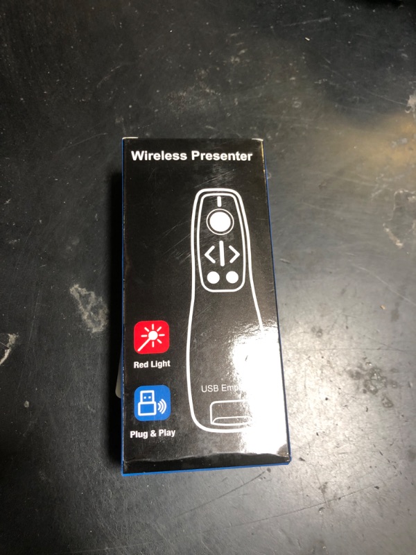 Photo 1 of Presentation Clicker Wireless Presenter Remote for PowerPoint, Powerpoint Clicker with Volume Control PowerPoint Slide Advancer for Mac, Computer, Laptop-E600