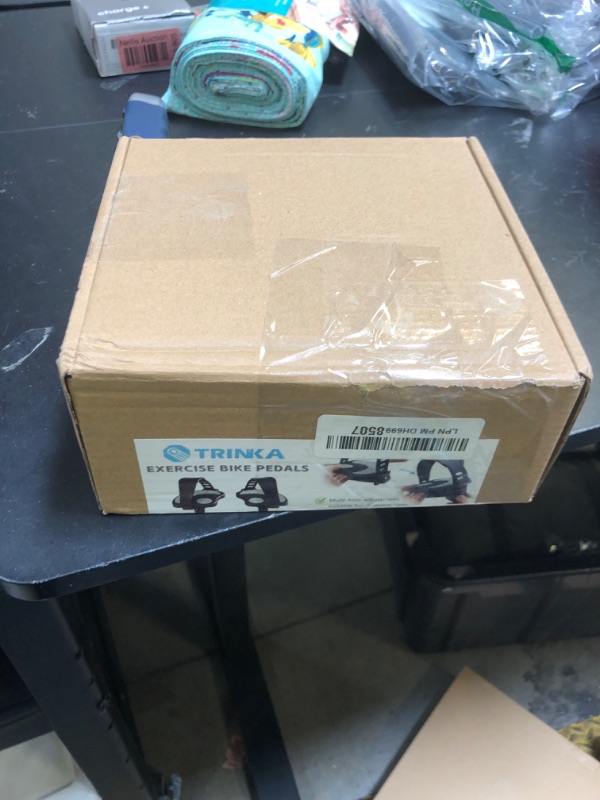 Photo 1 of Exercise Bike Pedals 1/2" with Straps for Peloton Bike, Spin Cycling Bike, Indoor Exercycle Bike, Stationary Recumbent Bicycle Replacement Parts