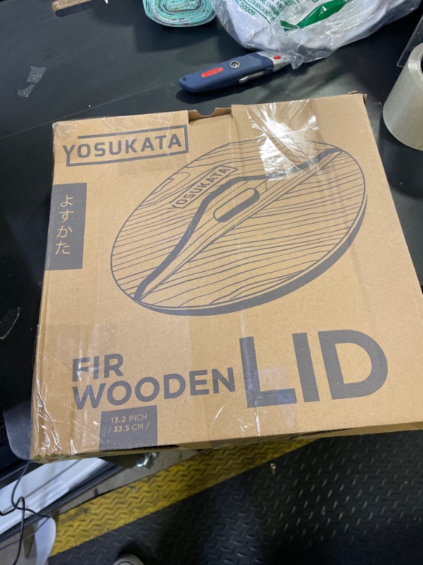 Photo 1 of YOSUKATA Cast Iron Wok Cover - Premium Wok Cover 13.5 inch Pan Lid - Wooden Wok Lid 13.5 in with Ergonomic Handle - Condensate-free 13.5 inch Lid - Wok Accessories for Genuine Asian Cooking