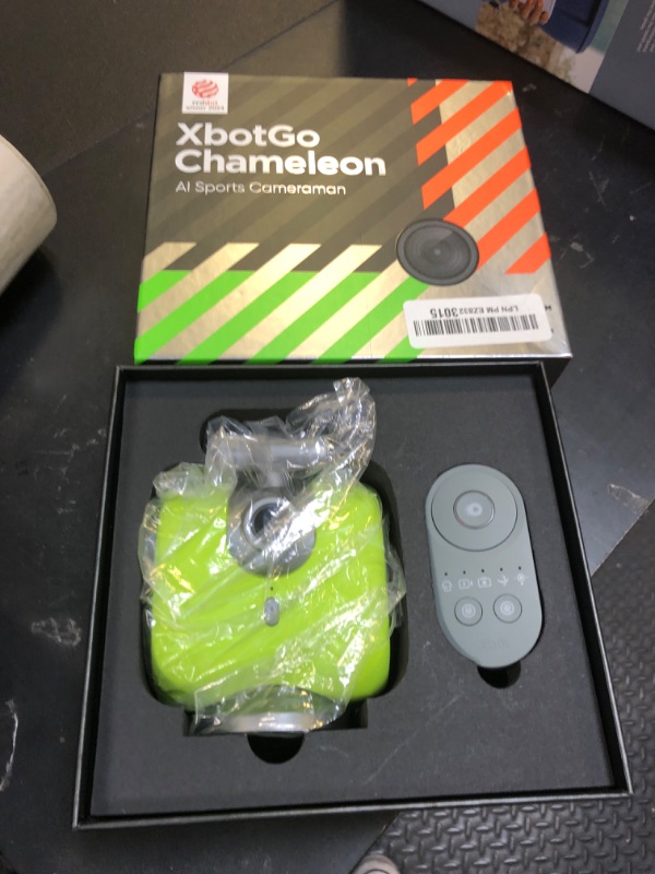 Photo 1 of XbotGo Chameleon AI Auto Sports Action Camera - 4K 60FPS Soccer Camera and Basketball Tracking Camera for Team Sports, Live Streaming, No Subscription, Works with iOS & Android (Lemon Green)