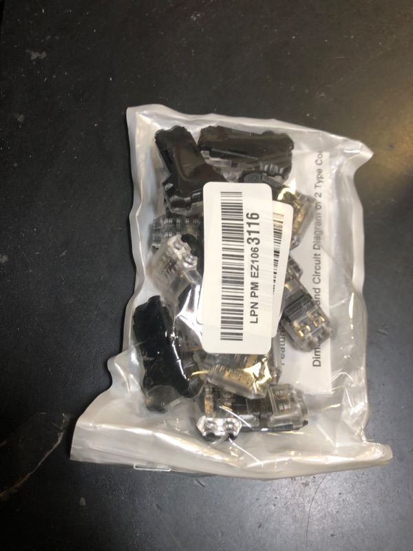 Photo 1 of Brightfour 3 Way 2 Pin Tap Wire Connectors - No Wire Stripping, Solderless, 14-18 AWG, Low Voltage, 12 Pack