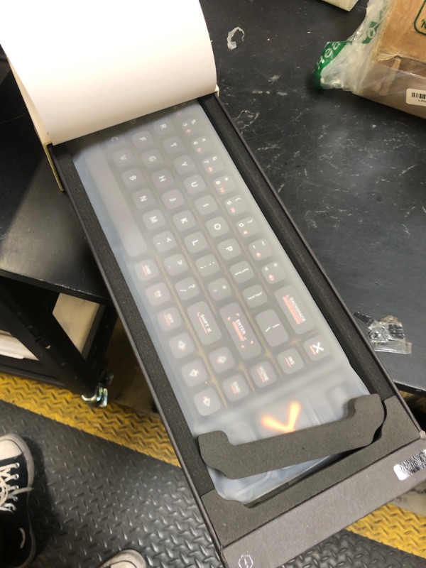 Photo 1 of IQUNIX Magi65 Pro Low Profile Mechanical Keyboard Wireless 65% Keyboard Ultra Slim for Creamy Typing, Hot Swappable, RGB Backlit, PBT Keycaps, Aluminum Case, BT/2.4G/USB-C, Mac/Windows (Shadow Black)