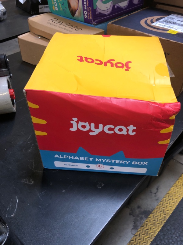Photo 1 of JoyCat Mystery Alphabet Box for Kids 52 PCS Letters Sorting Matching Game Activities Letter Sounds Fine Motor Learning Toys for Preschool Kindergarten Classroom - Easter Basket Stuffers Gifts