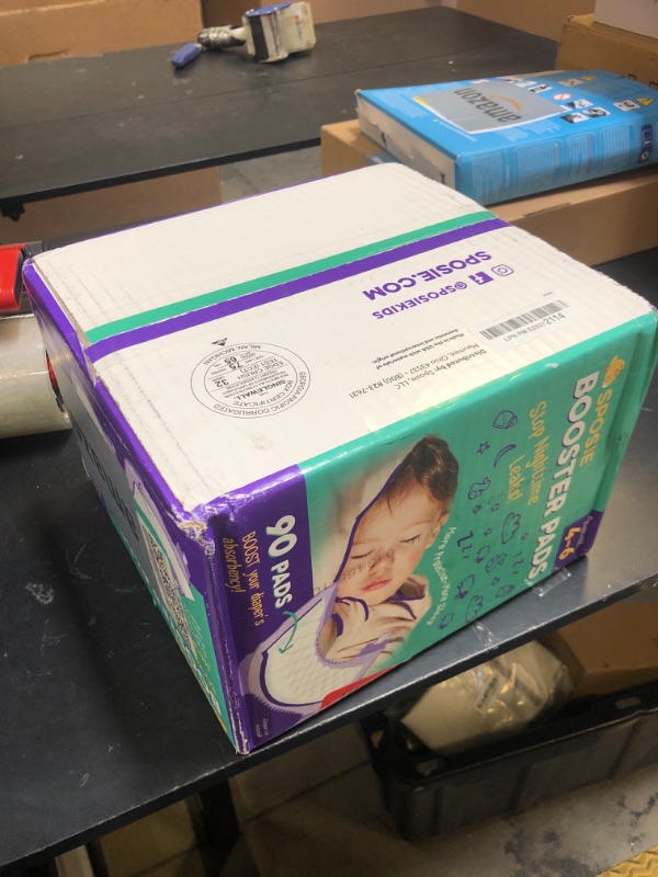 Photo 1 of Sposie Overnight Diaper Booster Pads, 90 ct, No Adhesive for Easy Repositioning, Helps Stops Nighttime Leaks, Fits Diaper Sizes 4-6