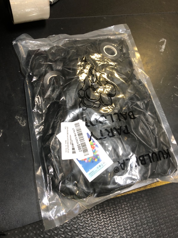 Photo 1 of 110pcs Black Balloon 12 inch, Black Latex Balloons for Birthday Party Baby Shower Wedding(with 2 Ribbons).