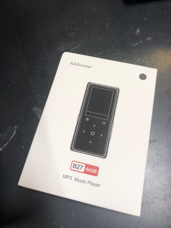 Photo 1 of 64GB MP3 Player with Bluetooth 5.2, AiMoonsa Music Player with Built-in HD Speaker, FM Radio, Voice Recorder, HiFi Sound, E-Book, Earphones Included