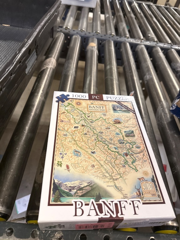Photo 1 of Grand Teton National Park Map Cardboard Jigsaw Puzzle - 1000 Pieces, Hand-Illustrated - Educational, Family Activity, Ages 7+, Includes Poster - 25.4 x 19.8